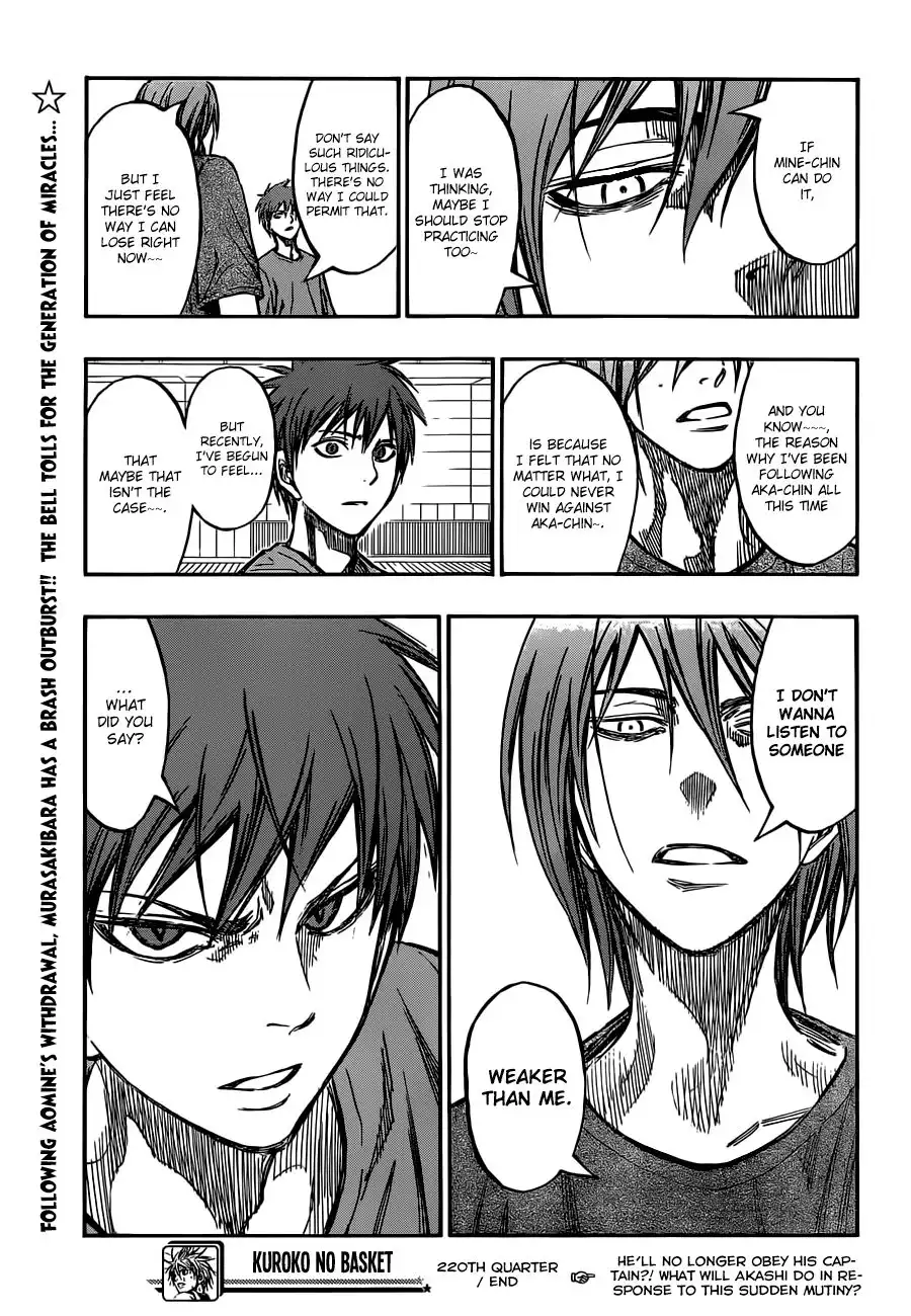 Kuroko no Basket Chapter 220 21